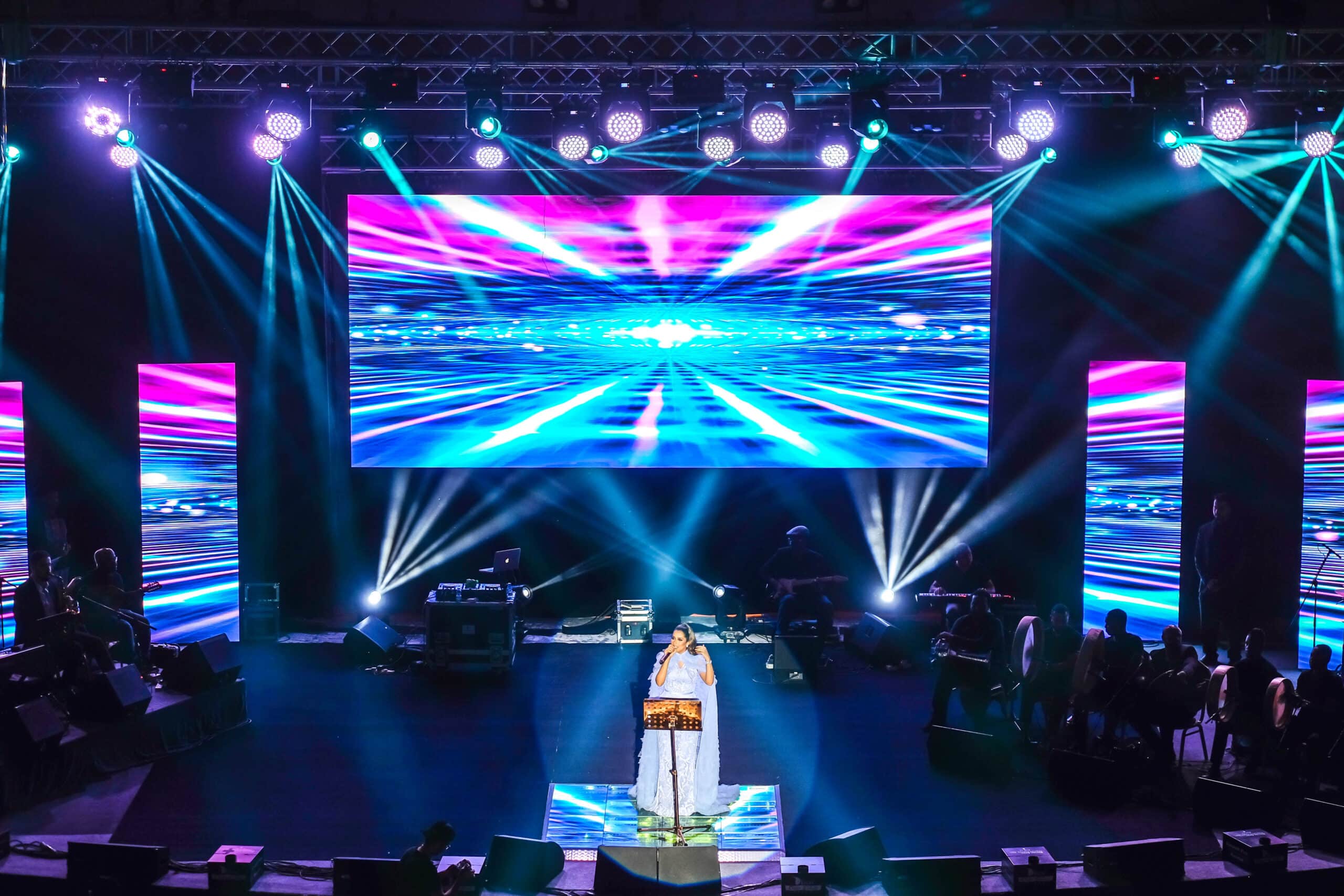 Balqees Fathi Concert in Oman - Audio Visual Production by Audiotech LLC