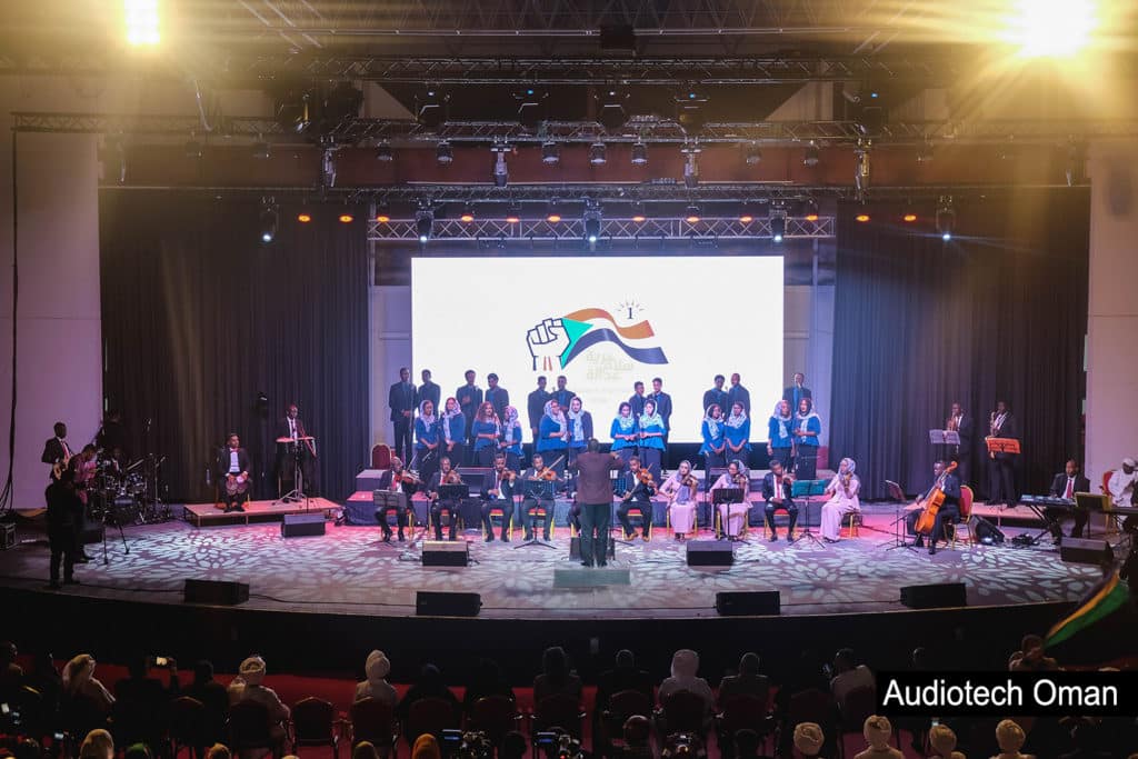 Sudanese Concert at Amphitheatre Qurum Muscat - Audio Visuals by Audiotech LLC